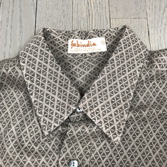 Vintage Fabindia Long Sleeve Button Down Shirt - Picture 4 of 8